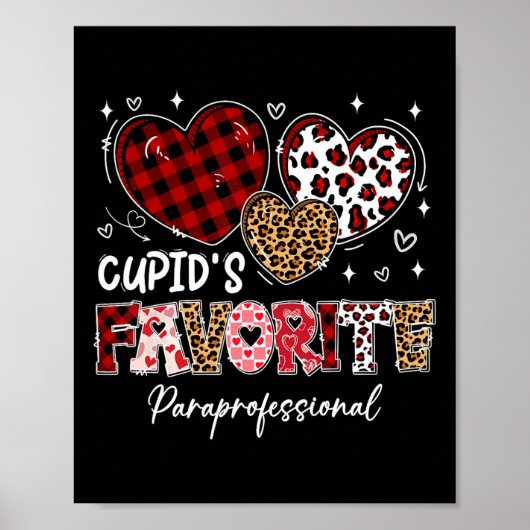 Three Hearts Cupids Lieblings-Hilfskraft Val Poster (Vorne)