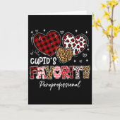 Three Hearts Cupids Lieblings-Paraprofessional Val Karte (Gelbe Blume)