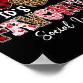 Three Hearts Cupids Lieblings-Sozialarbeiter Valen Poster (Ecke)