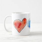 Three Hearts Tasse (Links)