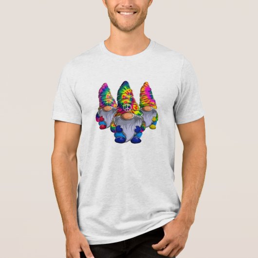 Three Hippie Gnomes Tri-Blend Shirt (Vorderseite)