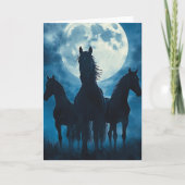 Three Horse Moon Karte (Vorderseite)