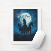 Three Horse Moon Mousepad (Mit Mouse)