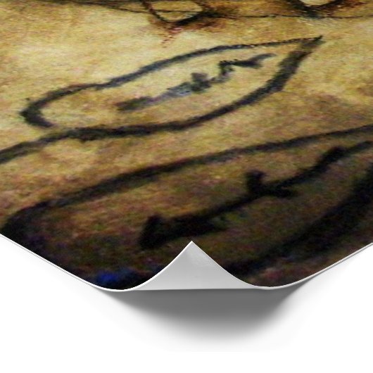 Three Horses Poster (Ecke)