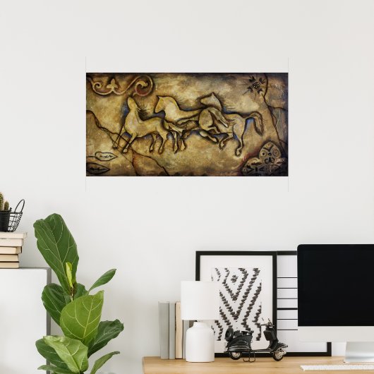 Three Horses Poster (Heimbüro)