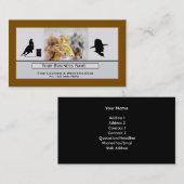 Three Horses Western Business Card Visitenkarte (Vorne/Hinten)