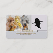 Three Horses Western Business Card Visitenkarte (Vorderseite)