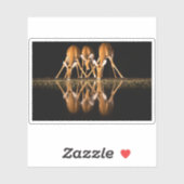 Three Impala Drink Together at Night Aufkleber (Blatt)