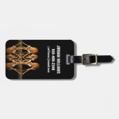 Three Impala Drink Together at Night Gepäckanhänger (Vorderseite horizontal)