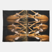 Three Impala Drink Together at Night Geschirrtuch (Horizontal)