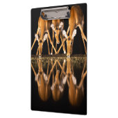 Three Impala Drink Together at Night Klemmbrett (Links)