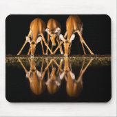 Three Impala Drink Together at Night Mousepad (Vorne)
