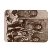 Three Indian Braves, Fotograf von der Royal Eng Magnet (Horizontal)