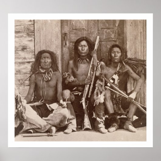 Three Indian Braves, Fotograf von der Royal Eng Poster (Vorne)