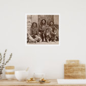 Three Indian Braves, Fotograf von der Royal Eng Poster (Küche)