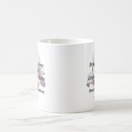 Three Irises in Shades of Magenta Kaffeetasse (Mittel)
