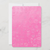 Three It’s Time for Tea 3rd Birthday Invitation Einladung (Rückseite)