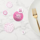 Three It’s Time for Tea 3rd Birthday Invitation Konfetti (Gruppe)