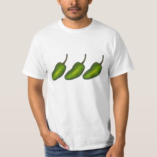 Three Jalapenos Spicy Green Jalapeño Pepper Feinsc T-Shirt (Vorderseite)