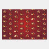 Three Jewelry Roses Geschenkpapier Set (Vorderseite 3)