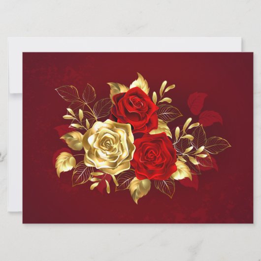 Three Jewelry Roses Karte (Vorderseite)