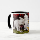 Three Jolly Kittens am Fest Tasse (Vorderseite Links)