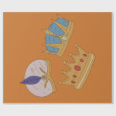 THREE KING CROWN WRAPPING PAPER  GESCHENKPAPIER (Flach)