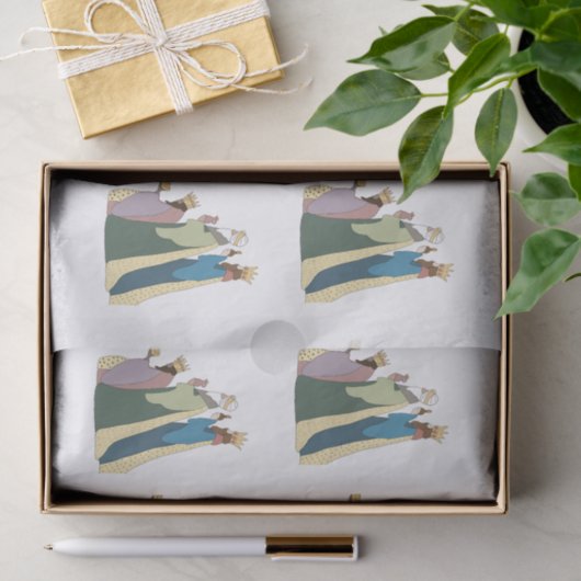 THREE KING TISSUE PAPER SEIDENPAPIER (Geschenk)