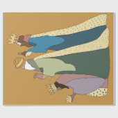 THREE KING WRAPPING PAPER  GESCHENKPAPIER (Flach)