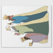 THREE KING WRAPPING PAPER  GESCHENKPAPIER (Flach)