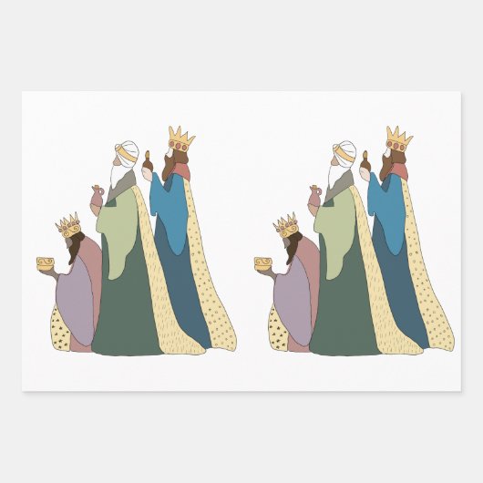 THREE KING WRAPPING PAPER GESCHENKPAPIER SET (Vorderseite 3)
