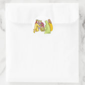 Three Kings Birth Christ Runder Aufkleber (Tasche)