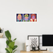 Three Kings Christmas Art Poster (Heimbüro)