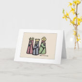 Three Kings Christmas Card Karte (Gelbe Blume)