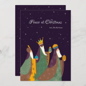 Three Kings Christmas Grußkarte Feiertagskarte (Vorne/Hinten)