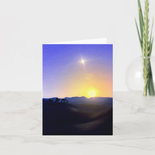 Three Kings Comet Christmas Card Feiertagskarte (Vorderseite)