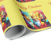 Three Kings Geschenkpapier (Rolleneckpunkt)