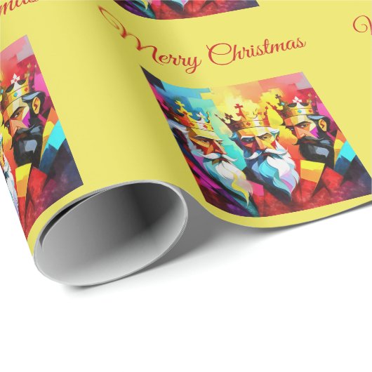 Three Kings Geschenkpapier (Rolleneckpunkt)