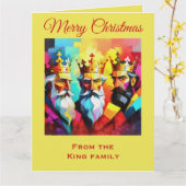 Three Kings Karte (Gelbe Blume)