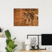Three Kings Petroglyph Mcconkie Ranch Utah Poster (Heimbüro)