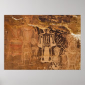 Three Kings Petroglyph Mcconkie Ranch Utah Poster (Vorne)