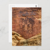 Three Kings Petroglyph - Mcconkie Ranch - Utah Postkarte (Vorne/Hinten)