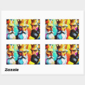 Three Kings Rechteckiger Aufkleber (Blatt)