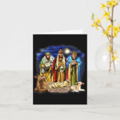 Three Kings Shirt Nativity Scene Shirt Christmas S Karte (Gelbe Blume)