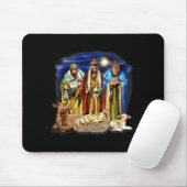 Three Kings Shirt Nativity Scene Shirt Christmas S Mousepad (Mit Mouse)