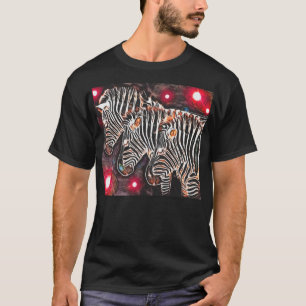 *Three Kings* wilder Zebra-Trio-Entwurf T-Shirt
