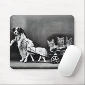 Three Kitten Pony Ride Mousepad (Mit Mouse)