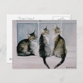 "Three Kittens" Art Reproduction Postcards Postkarte (Vorne/Hinten)