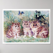 Three Kittens, Louis Wain Poster (Vorne)
