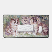 Three Kittens, Louis Wain Schreibtischunterlage (Tastatur & Maus)
